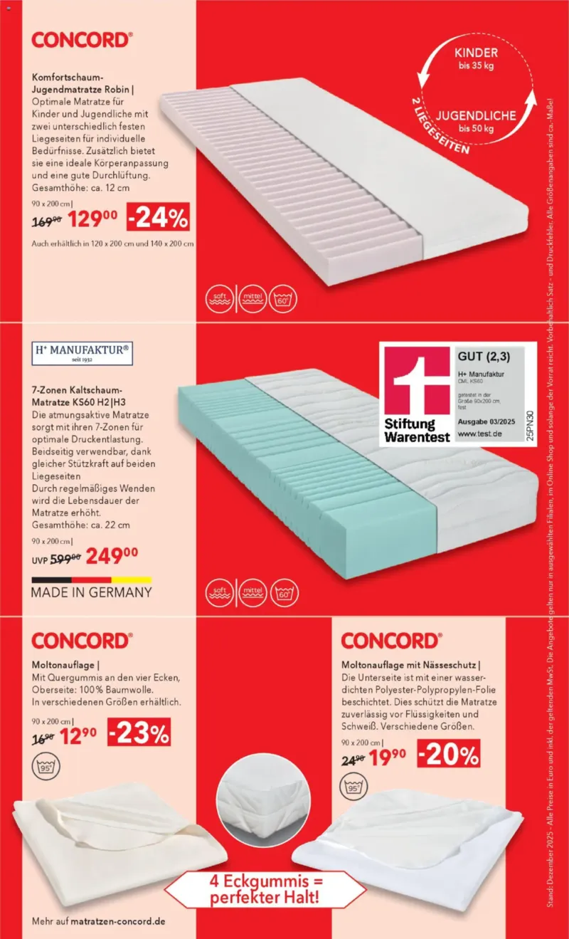 Matratzen Concord Prospekt vom 27.12.2025, Seite 2