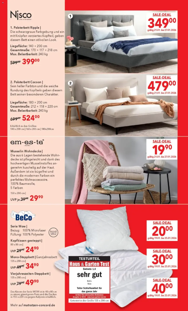 Matratzen Concord Prospekt vom 27.12.2025, Seite 7
