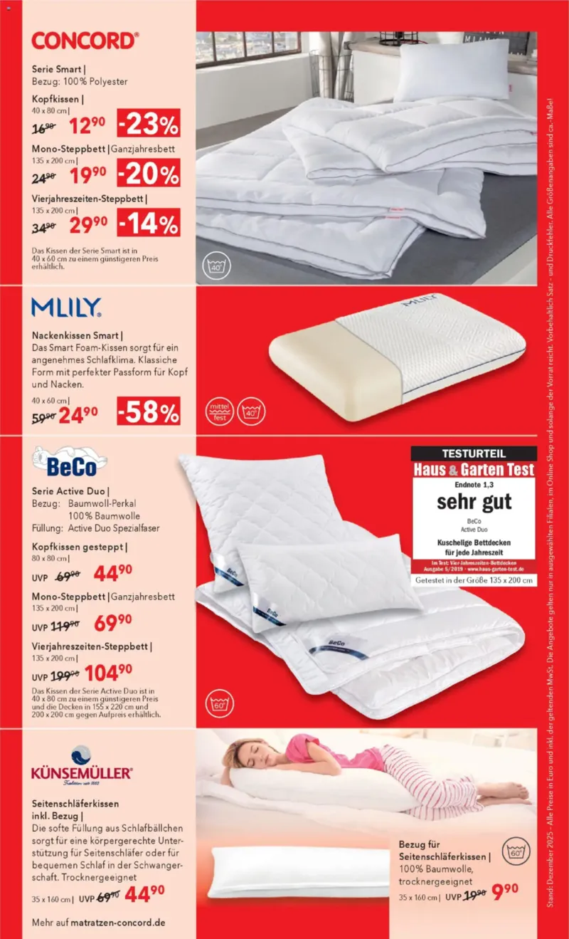 Matratzen Concord Prospekt vom 27.12.2025, Seite 8