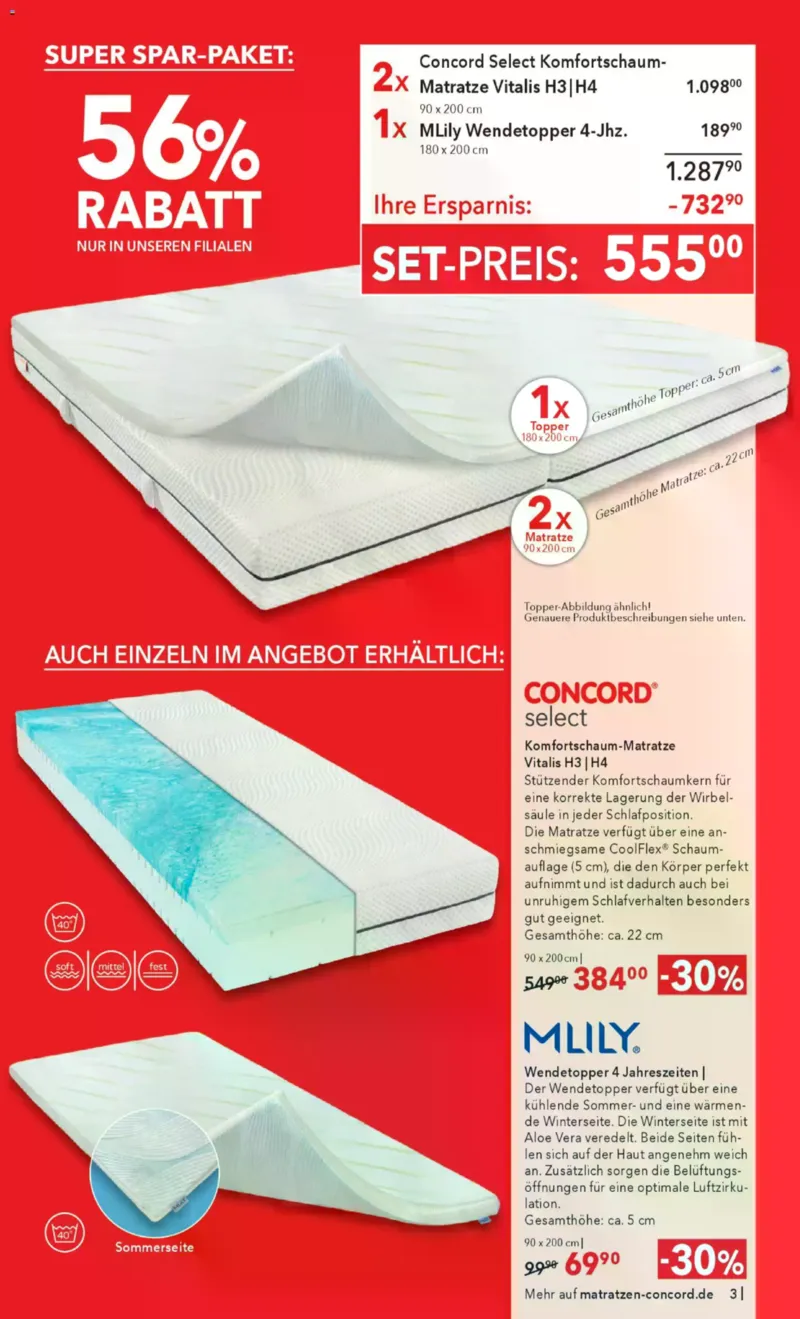 Matratzen Concord Prospekt vom 28.01.2026, Seite 3