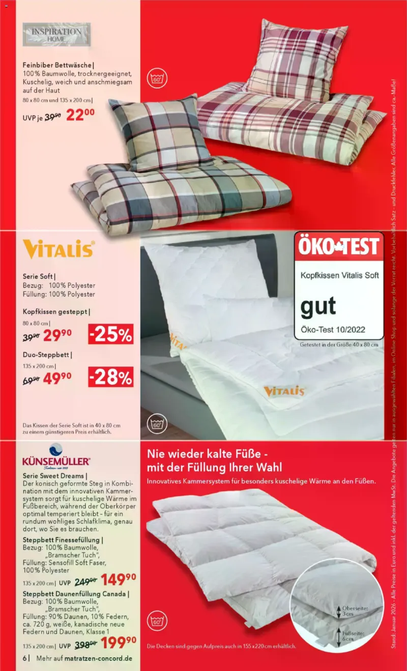 Matratzen Concord Prospekt vom 28.01.2026, Seite 6