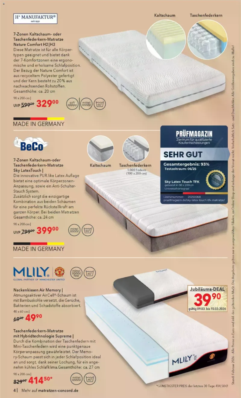 Matratzen Concord Prospekt vom 25.02.2026, Seite 4