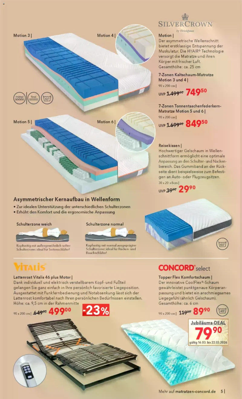 Matratzen Concord Prospekt vom 25.02.2026, Seite 5