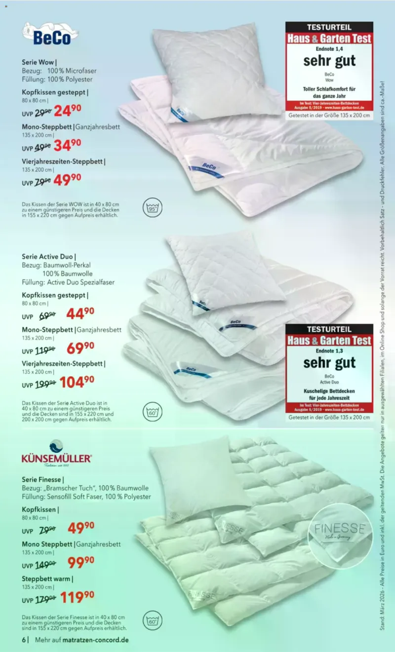Matratzen Concord Prospekt vom 25.03.2026, Seite 6