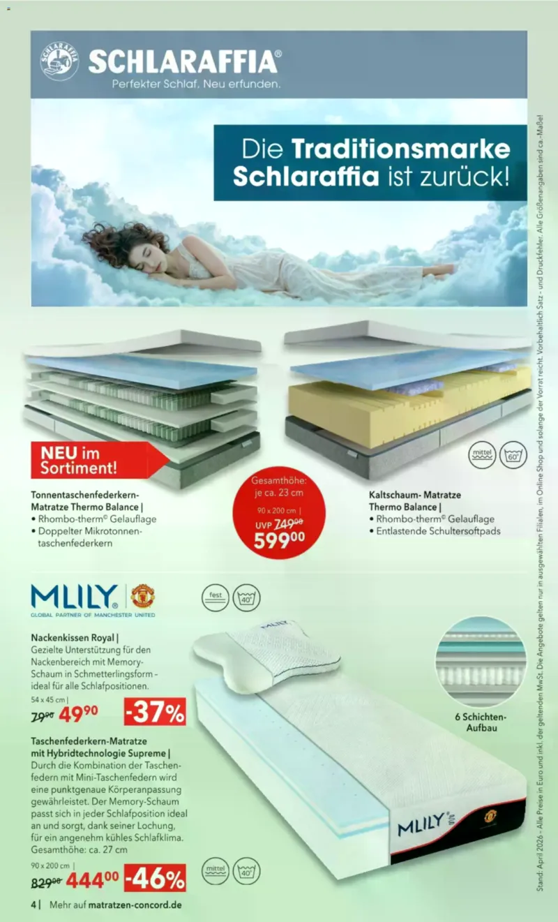 Matratzen Concord Prospekt vom 29.04.2026, Seite 4