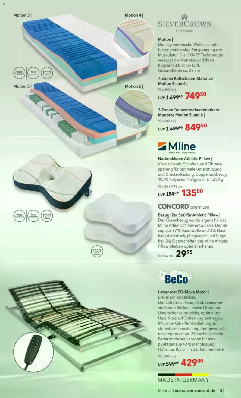 Matratzen Concord Prospekt vom 29.04.2026, Seite 5