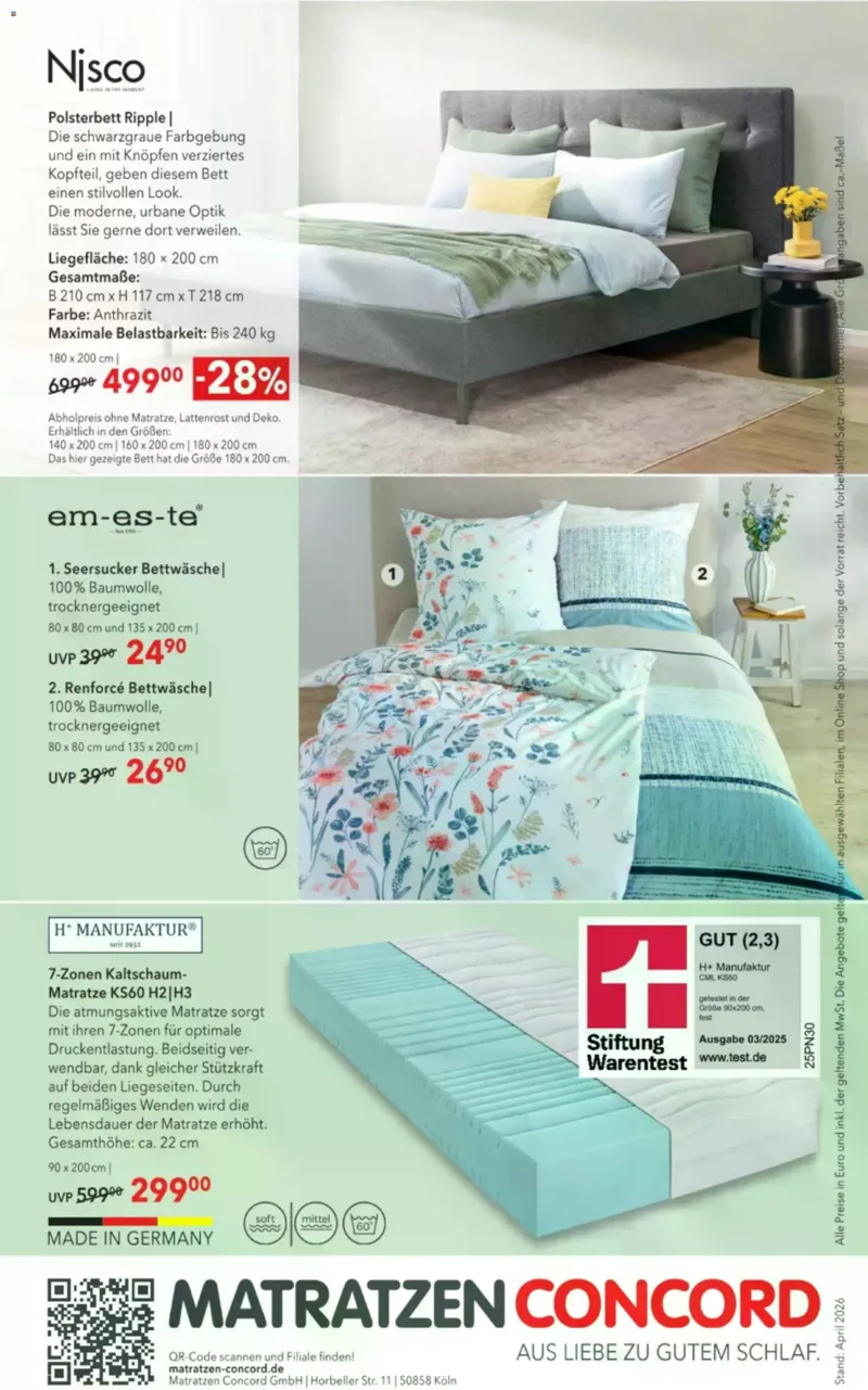 Matratzen Concord Prospekt vom 29.04.2026, Seite 8