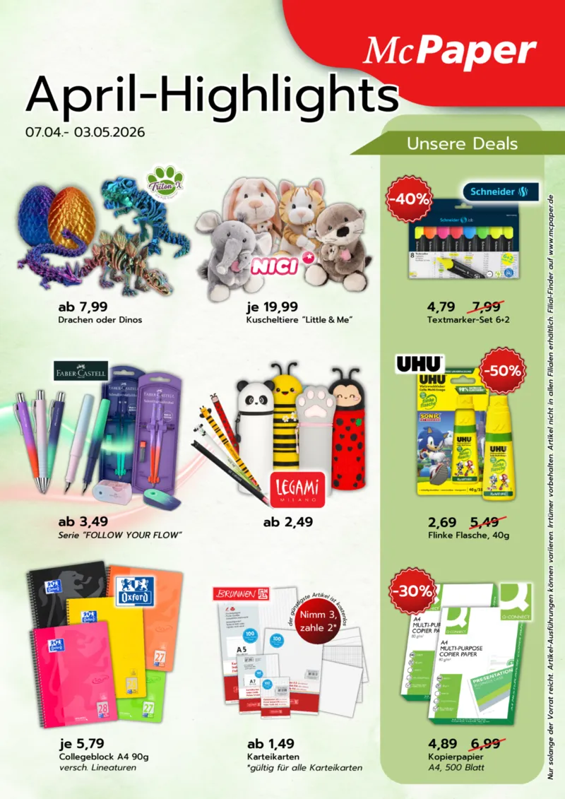 McPaper Prospekt vom 07.04.2026, Seite 1