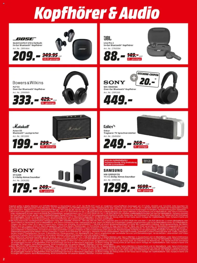 Media Markt Prospekt vom 21.07.2025, Seite 2