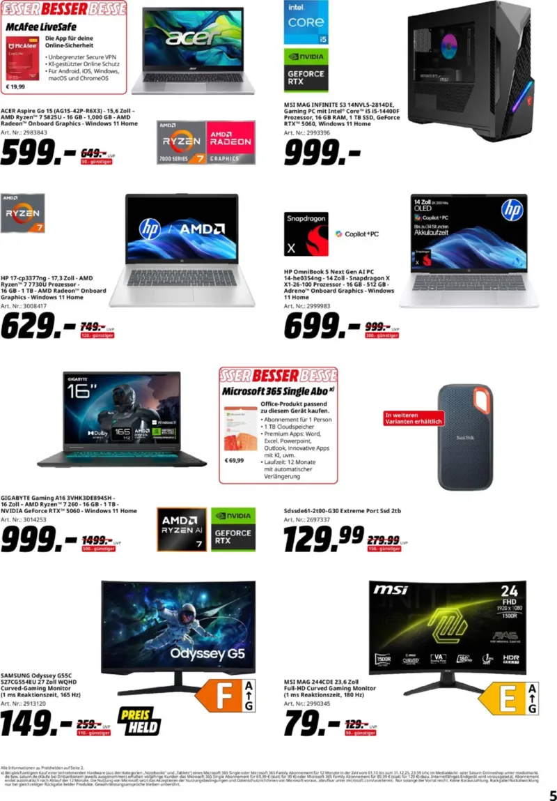 Media Markt Prospekt vom 28.10.2025, Seite 5
