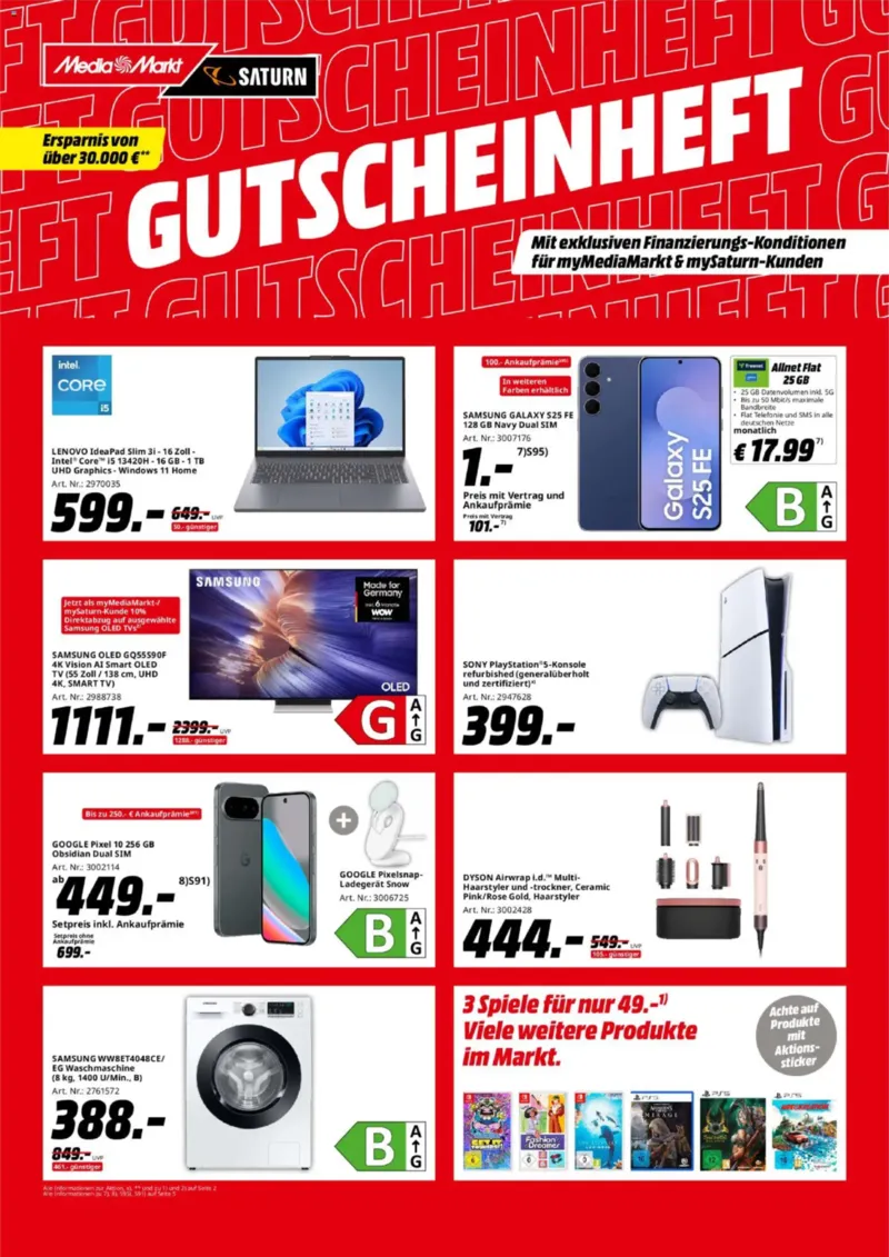 Media Markt Prospekt vom 01.01.2026, Seite 1