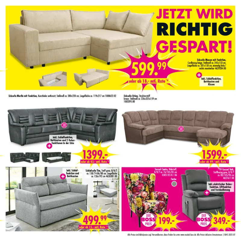 Möbel Boss Prospekt vom 01.11.2025, Seite 7
