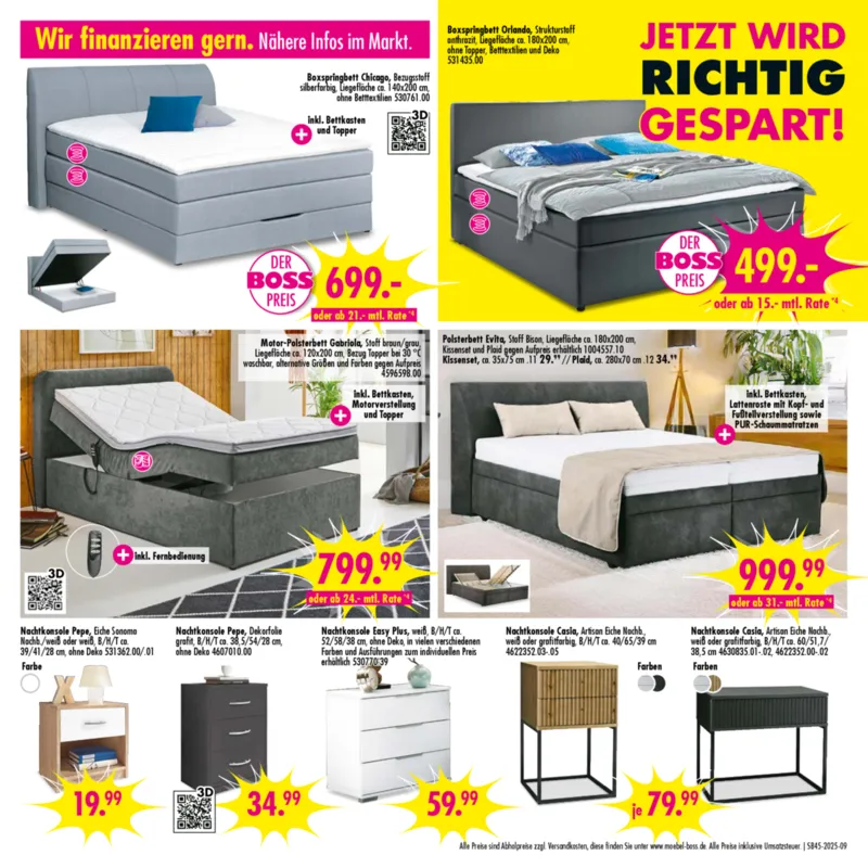 Möbel Boss Prospekt vom 01.11.2025, Seite 9