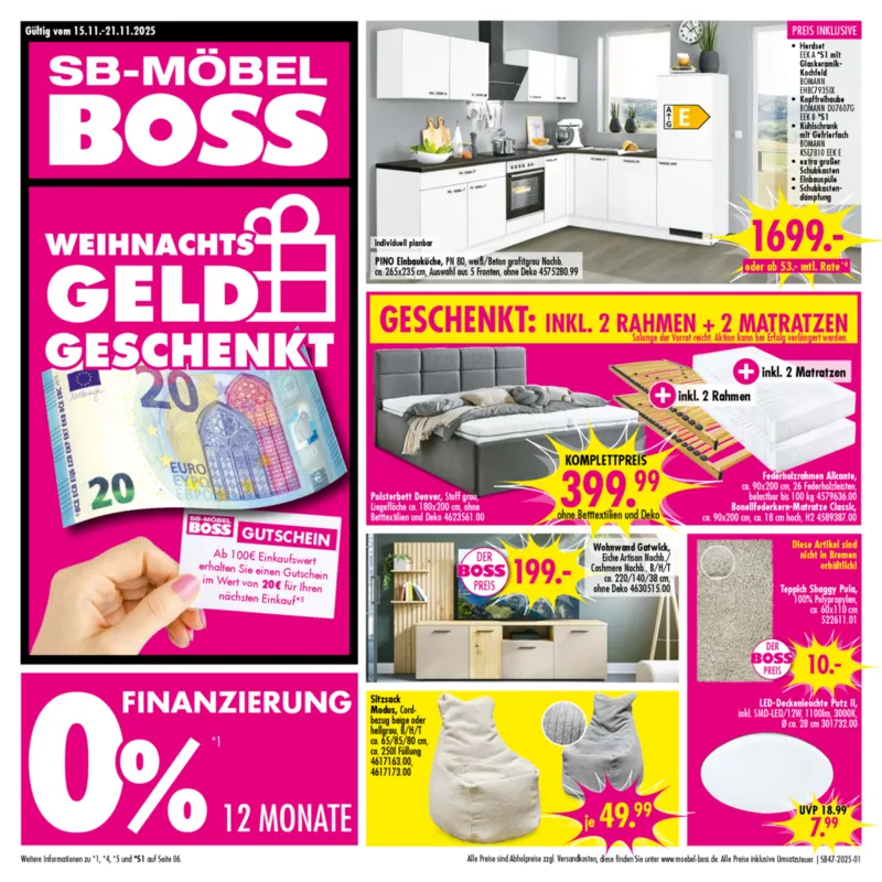 Möbel Boss Prospekt vom 15.11.2025, Seite 1