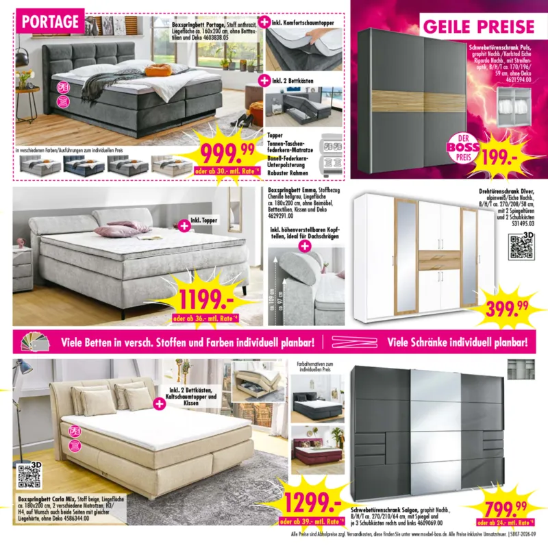 Möbel Boss Prospekt vom 07.02.2026, Seite 9