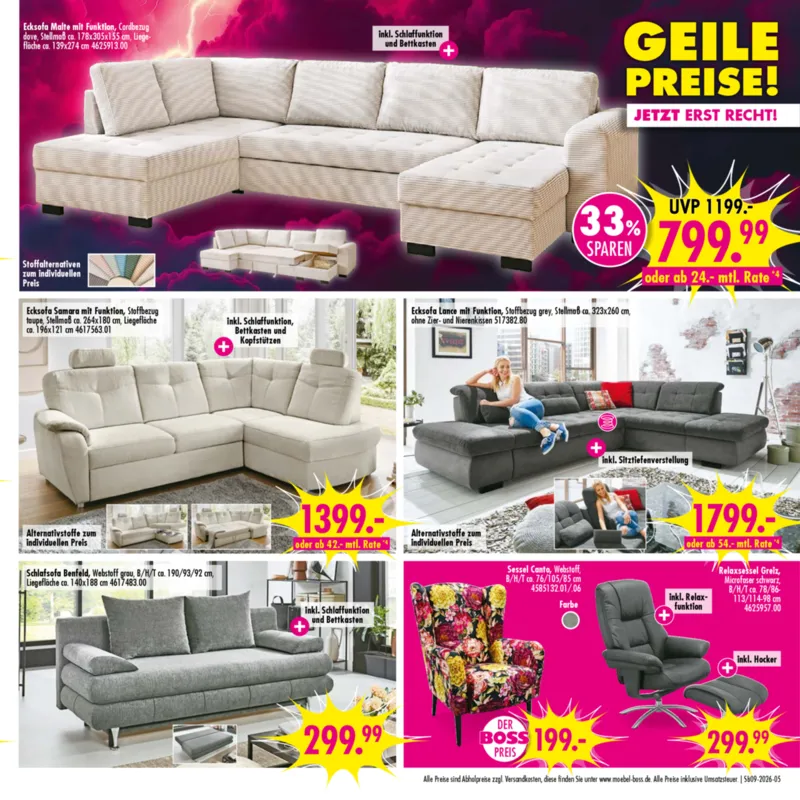 Möbel Boss Prospekt vom 21.02.2026, Seite 5