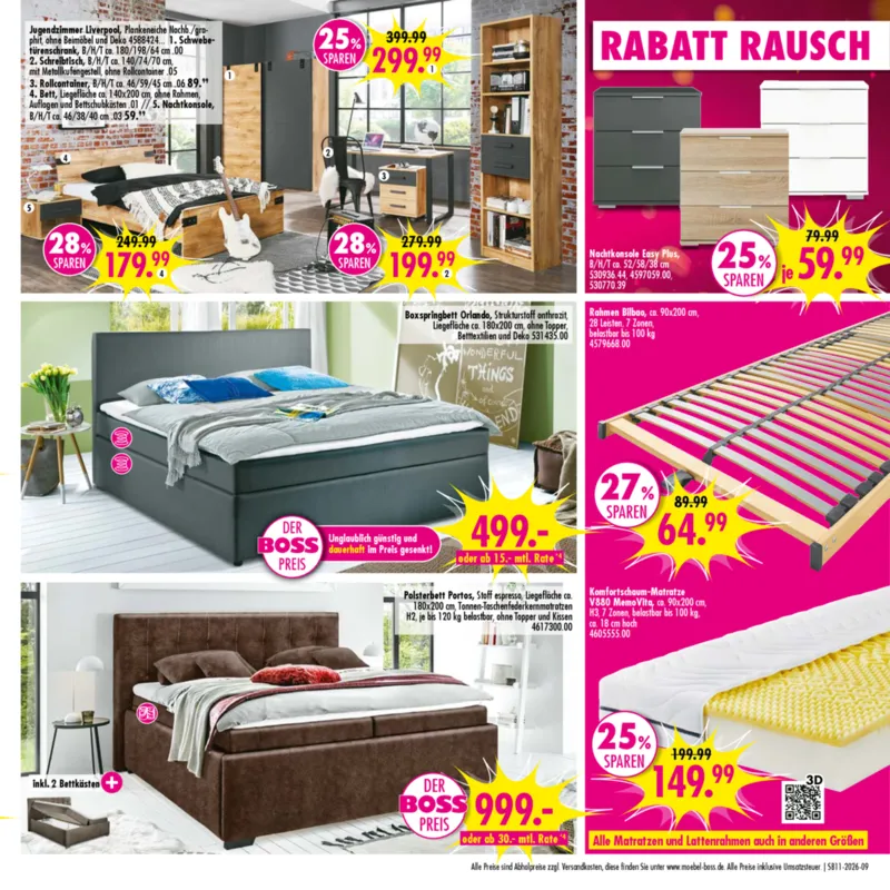 Möbel Boss Prospekt vom 07.03.2026, Seite 9