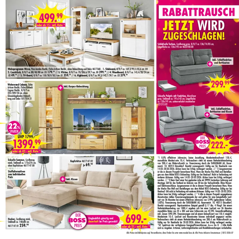 Möbel Boss Prospekt vom 14.03.2026, Seite 7