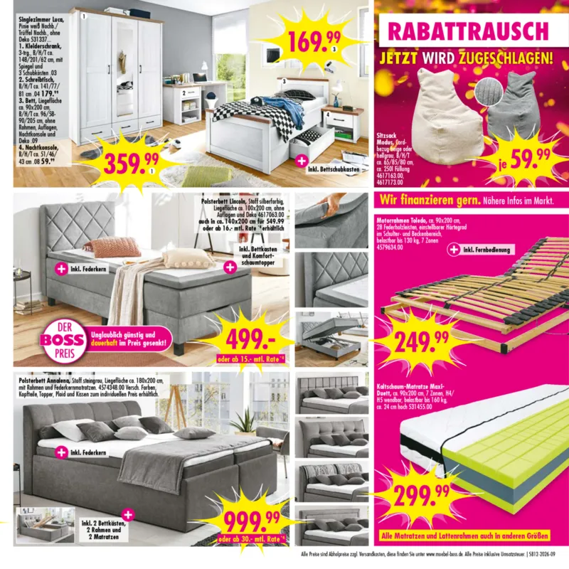Möbel Boss Prospekt vom 14.03.2026, Seite 9
