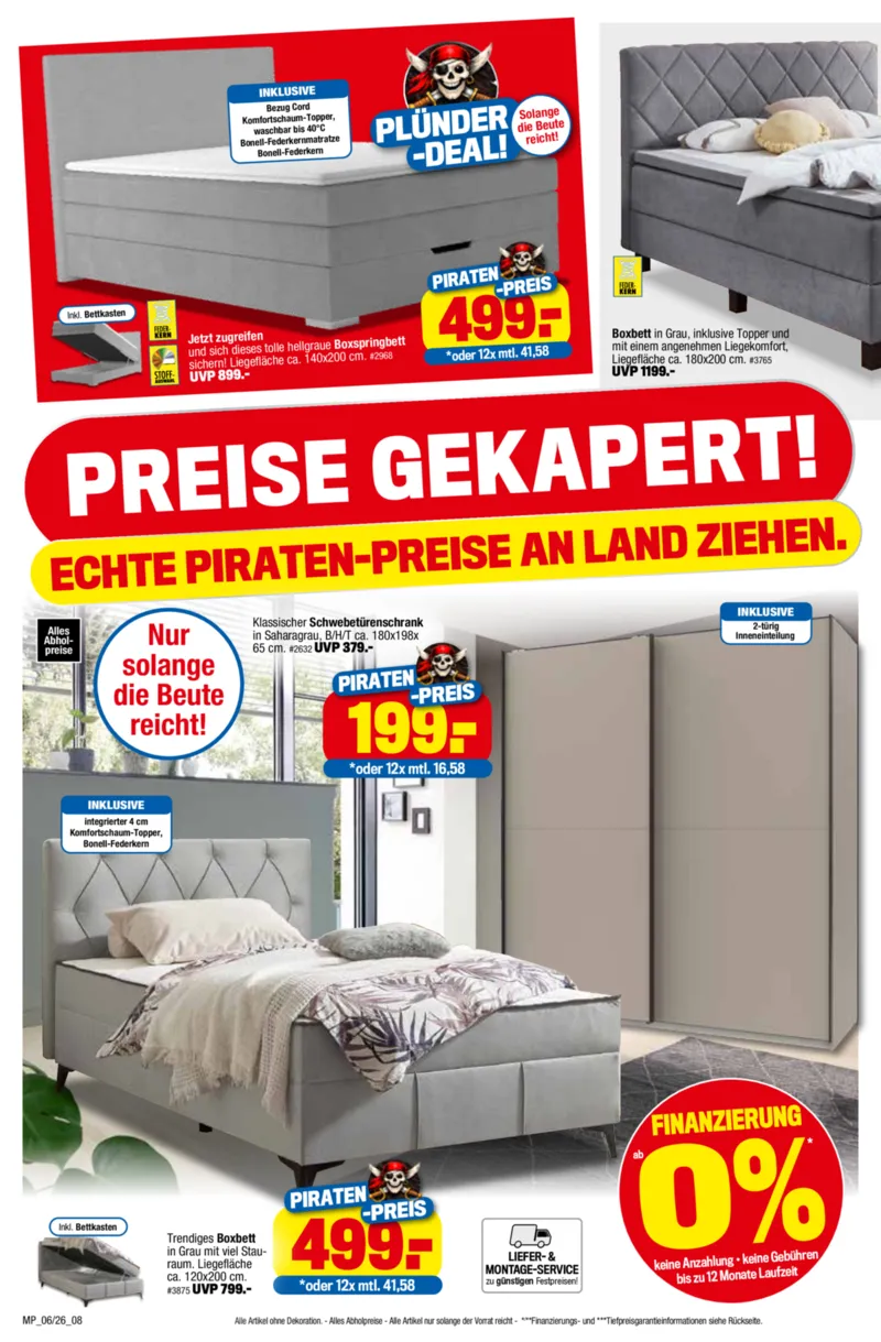 Möbelpiraten Prospekt vom 14.03.2026, Seite 8