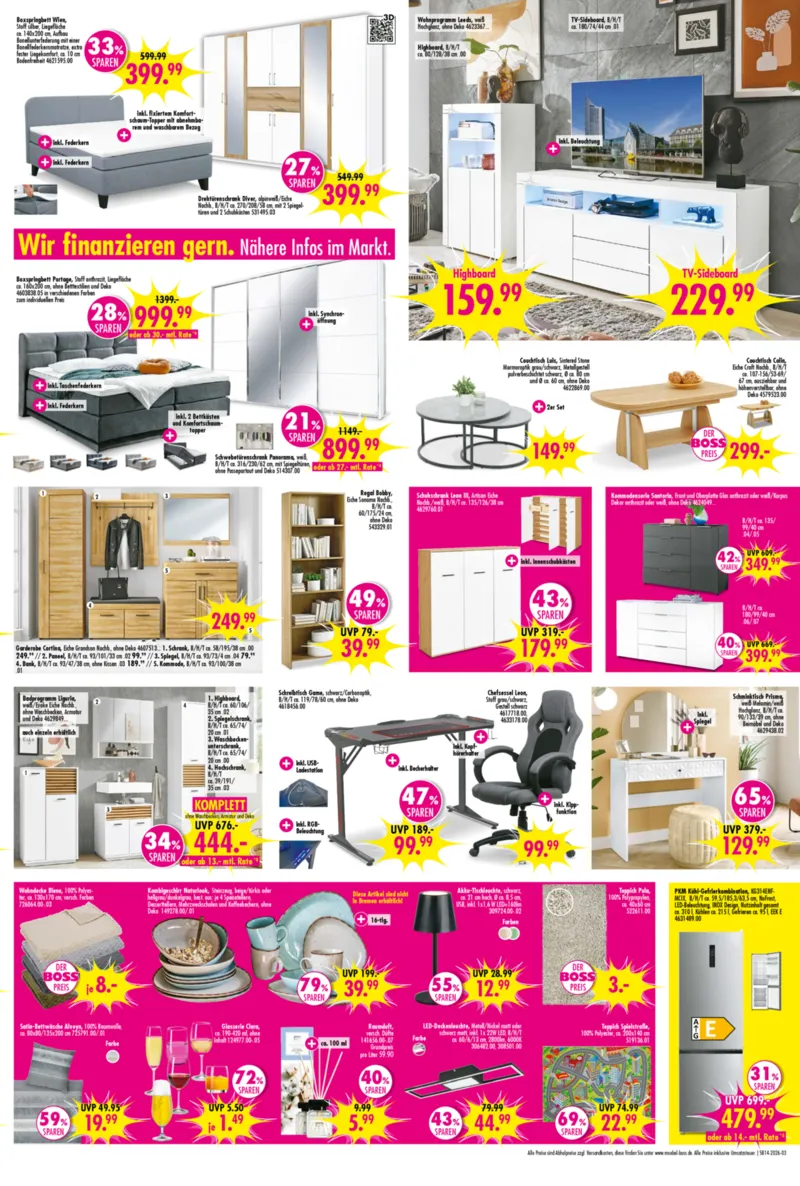 Möbel Boss Prospekt vom 28.03.2026, Seite 3