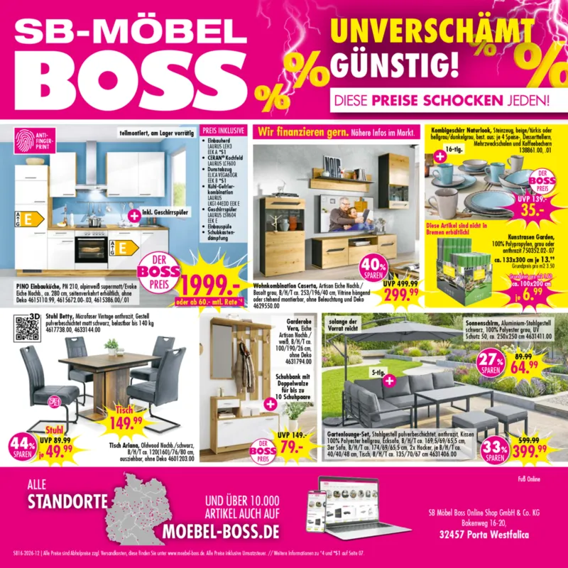 Möbel Boss Prospekt vom 11.04.2026, Seite 12