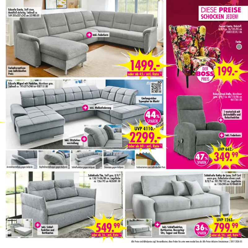 Möbel Boss Prospekt vom 18.04.2026, Seite 5