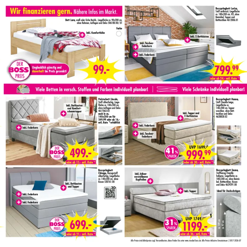 Möbel Boss Prospekt vom 18.04.2026, Seite 7