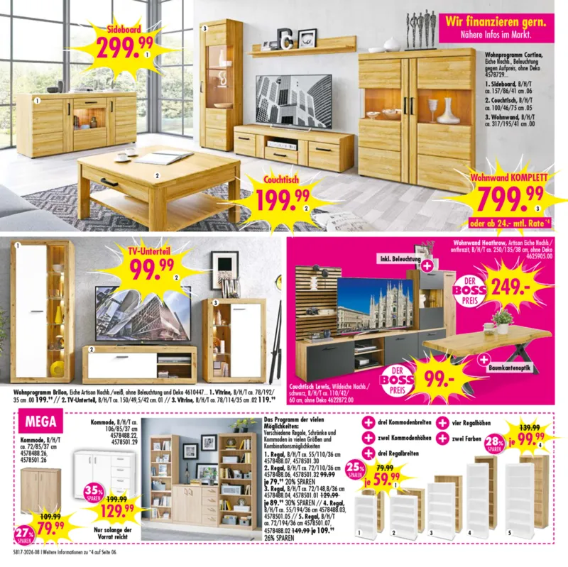 Möbel Boss Prospekt vom 18.04.2026, Seite 8