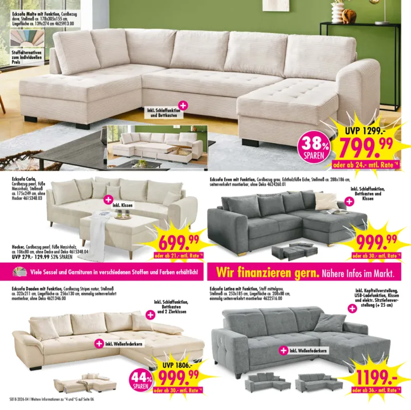 Möbel Boss Prospekt vom 25.04.2026, Seite 4