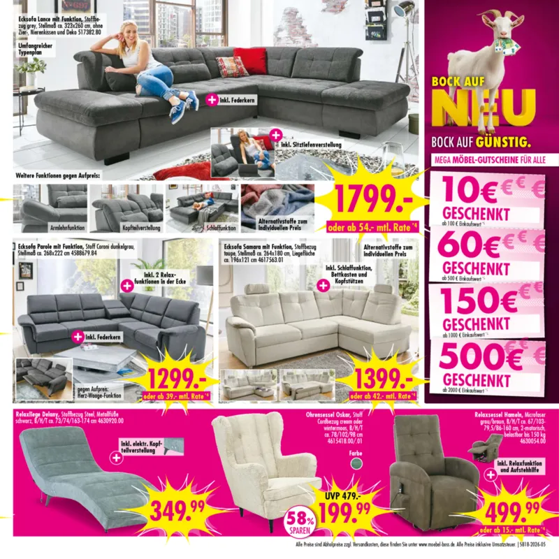 Möbel Boss Prospekt vom 25.04.2026, Seite 5