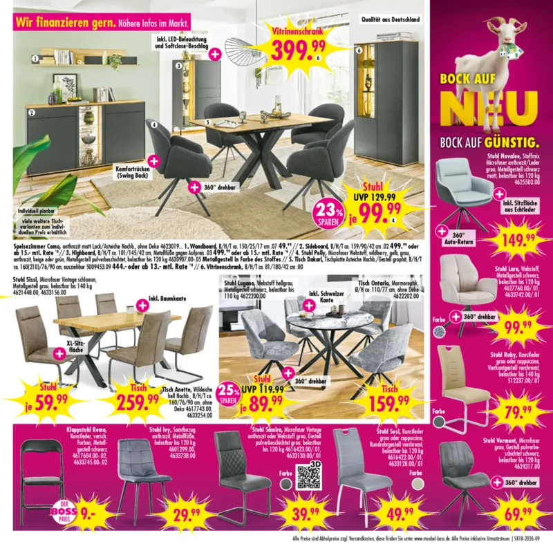Möbel Boss Prospekt vom 25.04.2026, Seite 9