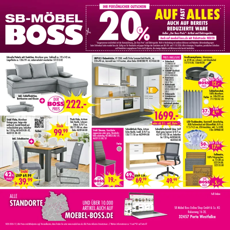 Möbel Boss Prospekt vom 09.05.2026, Seite 12