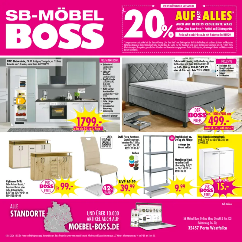 Möbel Boss Prospekt vom 16.05.2026, Seite 12