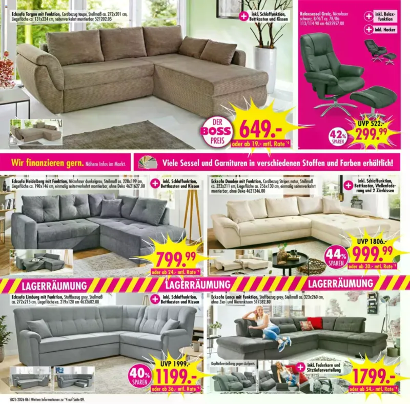 Möbel Boss Prospekt vom 13.06.2026, Seite 6