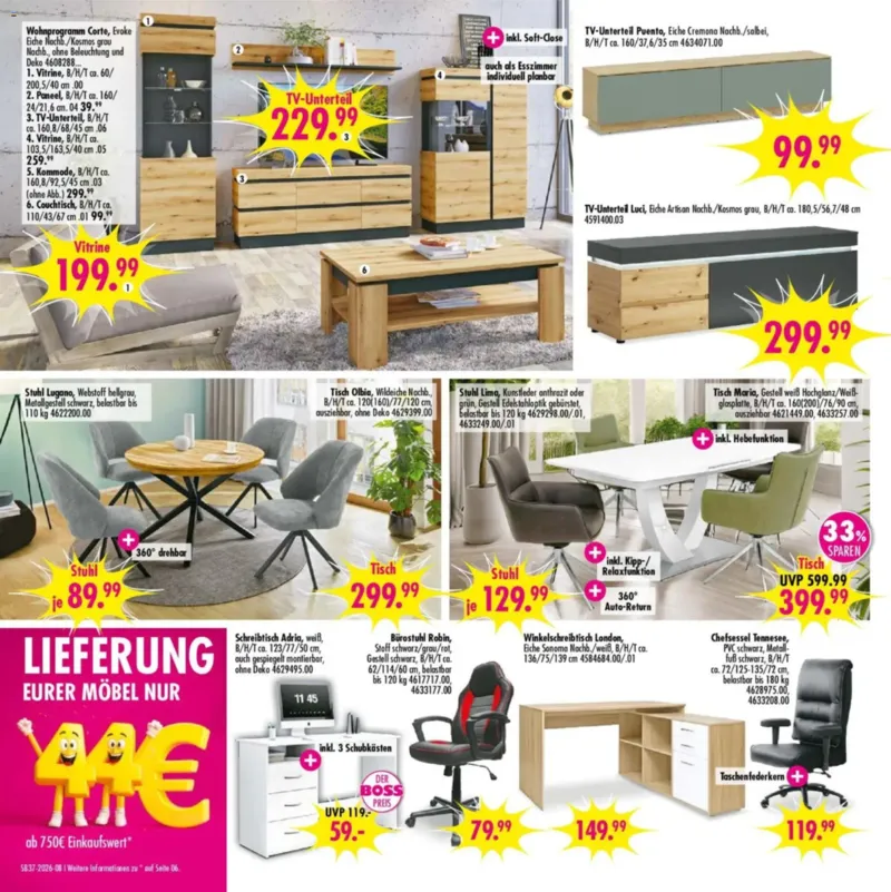 Möbel Boss Prospekt vom 05.09.2026, Seite 8