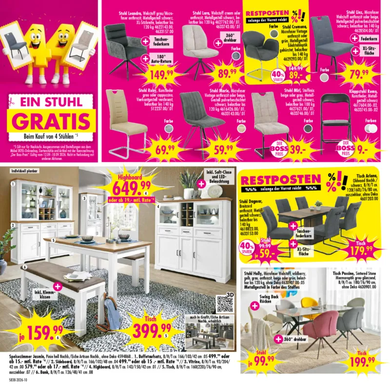 Möbel Boss Prospekt vom 12.09.2026, Seite 10