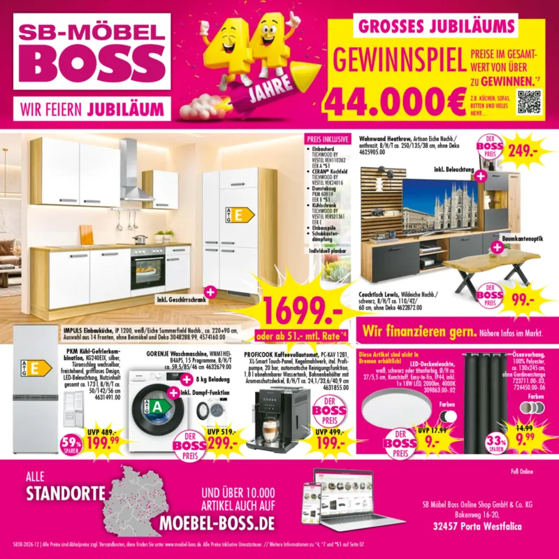 Möbel Boss Prospekt vom 12.09.2026, Seite 12
