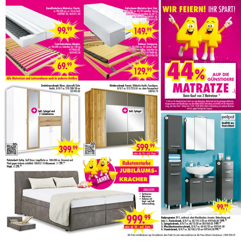 Möbel Boss Prospekt vom 12.09.2026, Seite 9