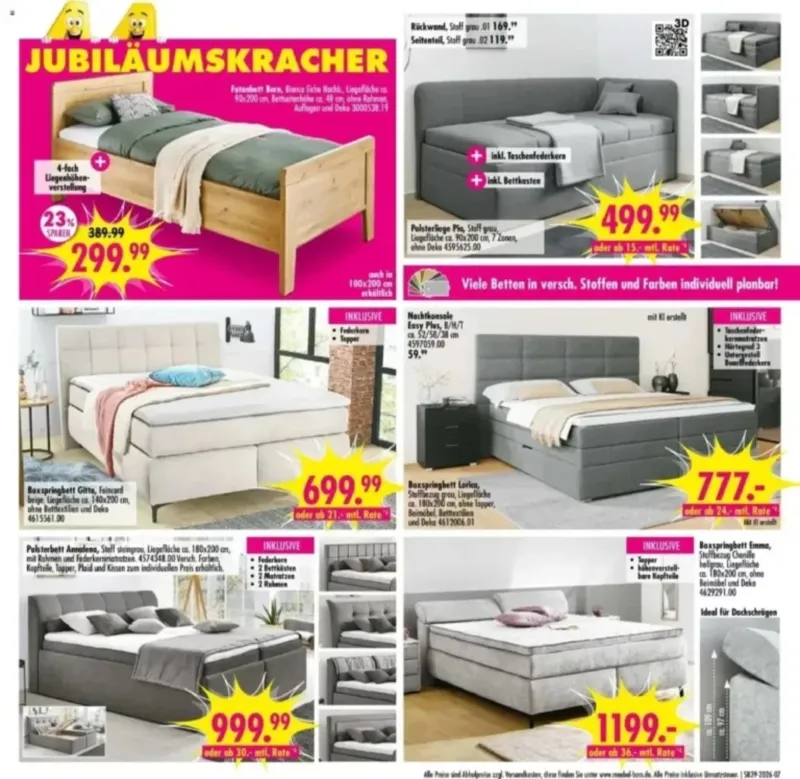 Möbel Boss Prospekt vom 19.09.2026, Seite 7