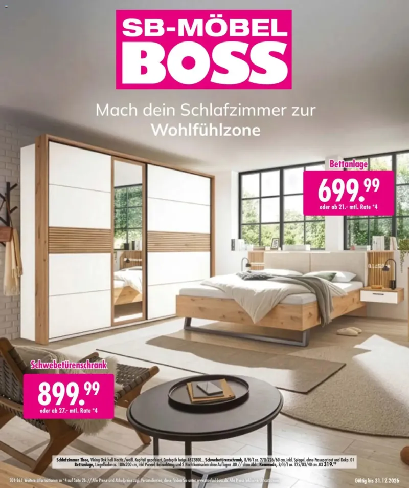 Möbel Boss Prospekt vom 02.10.2026, Seite 1