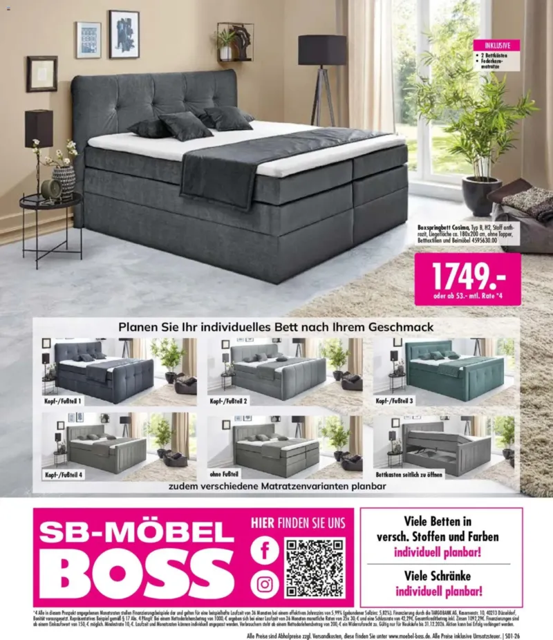 Möbel Boss Prospekt vom 02.10.2026, Seite 26
