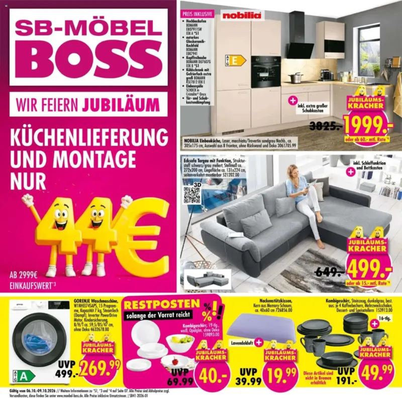 Möbel Boss Prospekt vom 06.10.2026, Seite 1