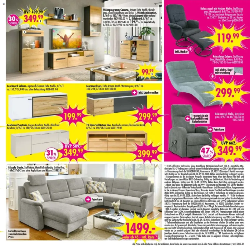 Möbel Boss Prospekt vom 06.10.2026, Seite 7