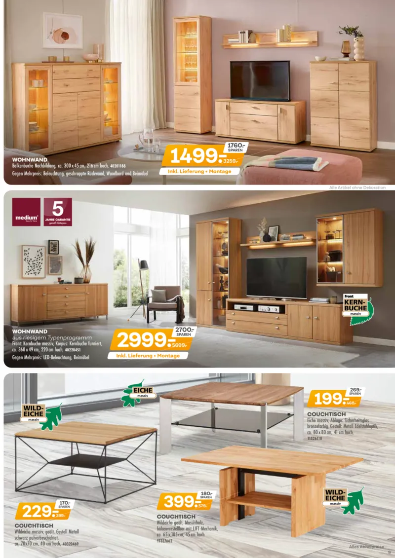 Möbel-Kraft Prospekt vom 05.11.2025, Seite 9