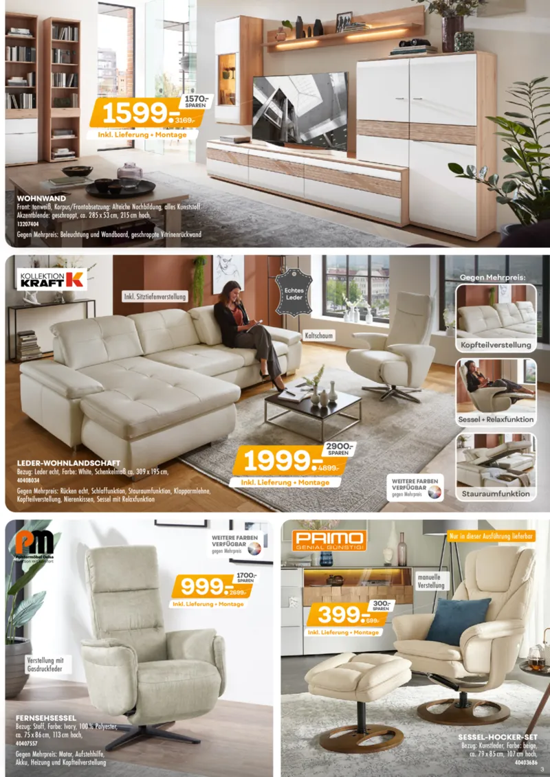 Möbel-Kraft Prospekt vom 03.12.2025, Seite 3
