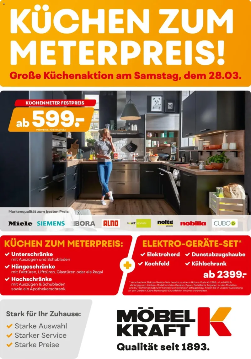 Möbel-Kraft Prospekt vom 26.06.2026, Seite 1