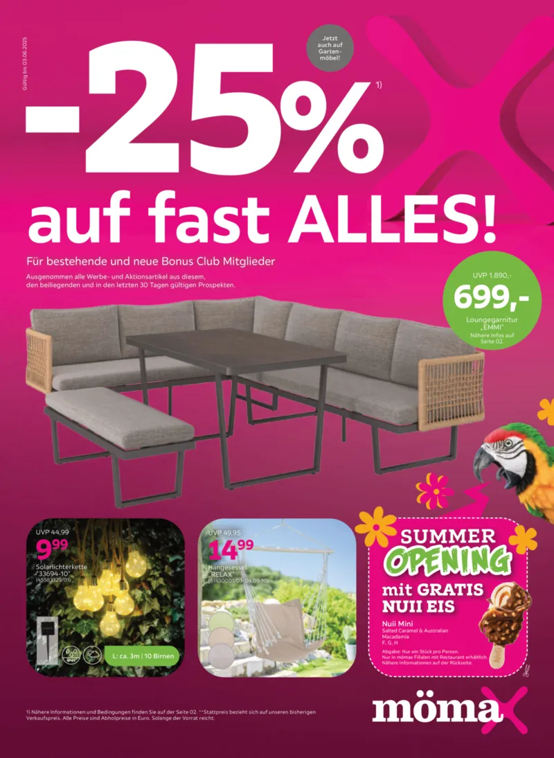 mömax Prospekt vom 26.05.2025, Seite 1