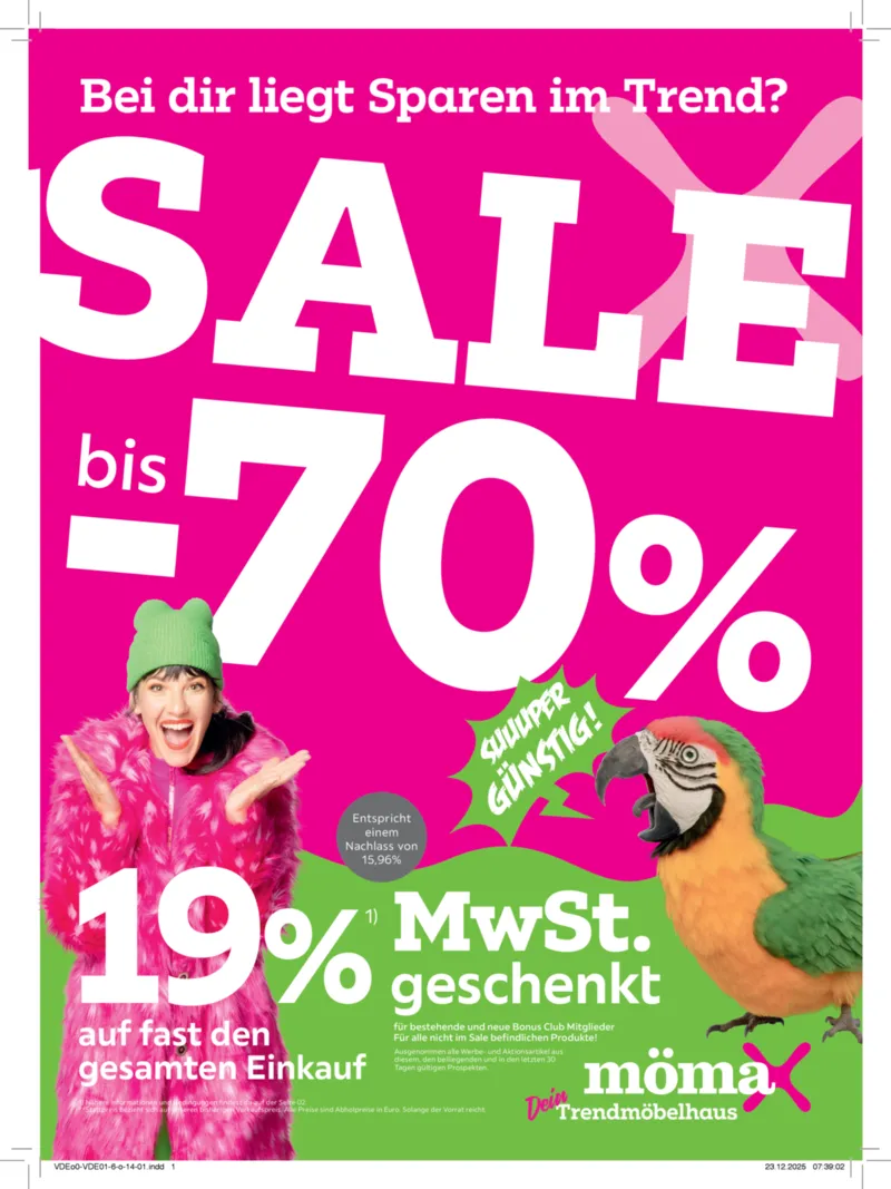 mömax Prospekt vom 27.12.2025, Seite 1