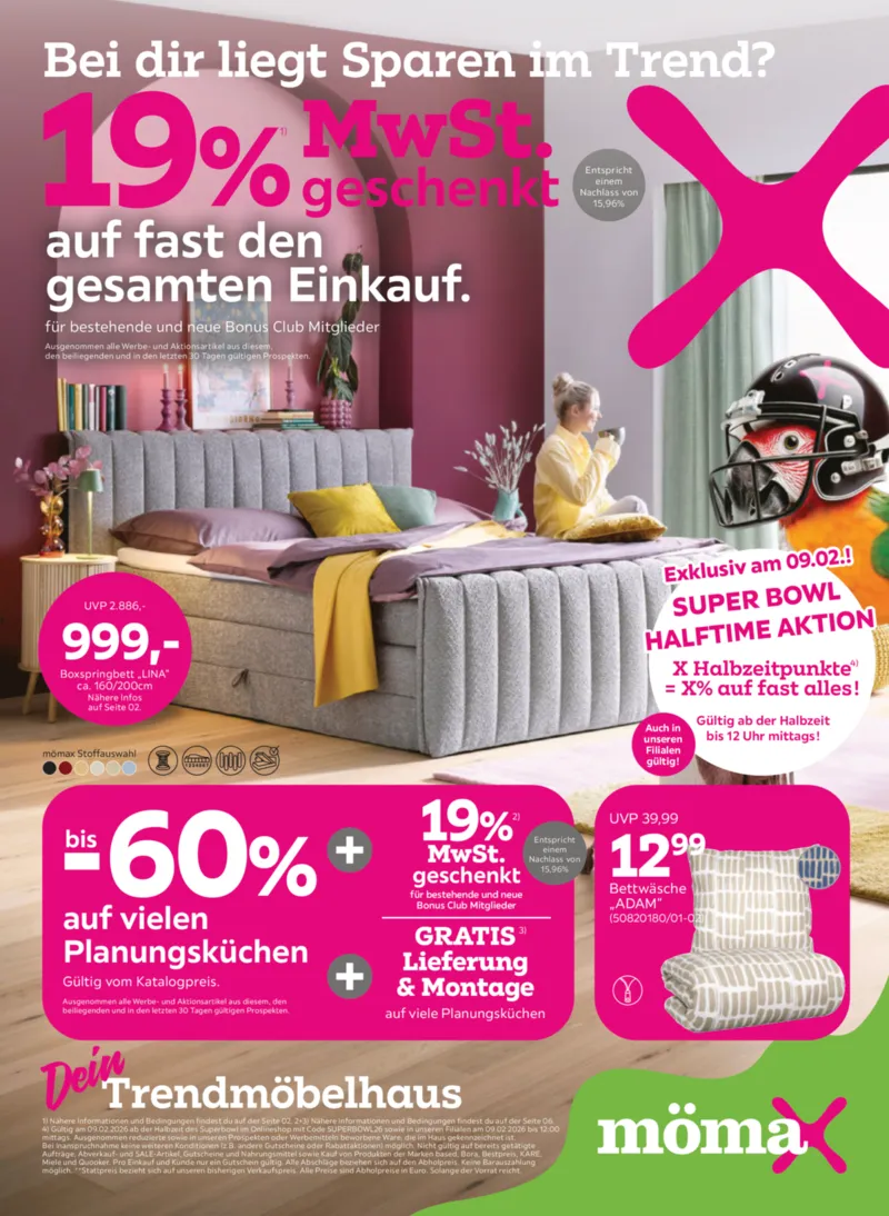 mömax Prospekt vom 02.02.2026, Seite 1